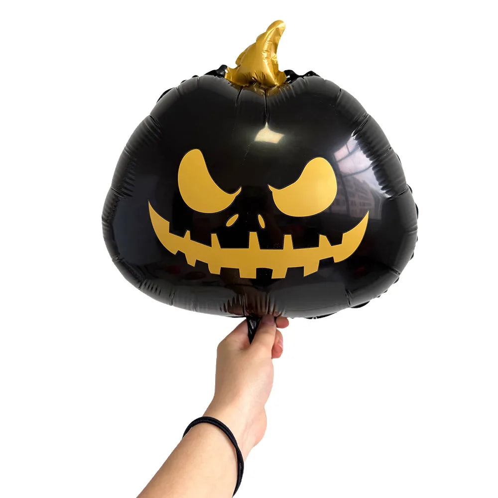 Halloween Foil Balloons Set – Pumpkin Ghost Bat Fringe Curtain Halloween Balloon Set Babs