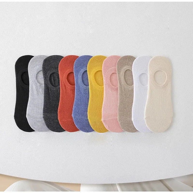10 Pairs Women's Invisible No-Show Socks – Thin & Breathable Women's No-Show Socks Babs