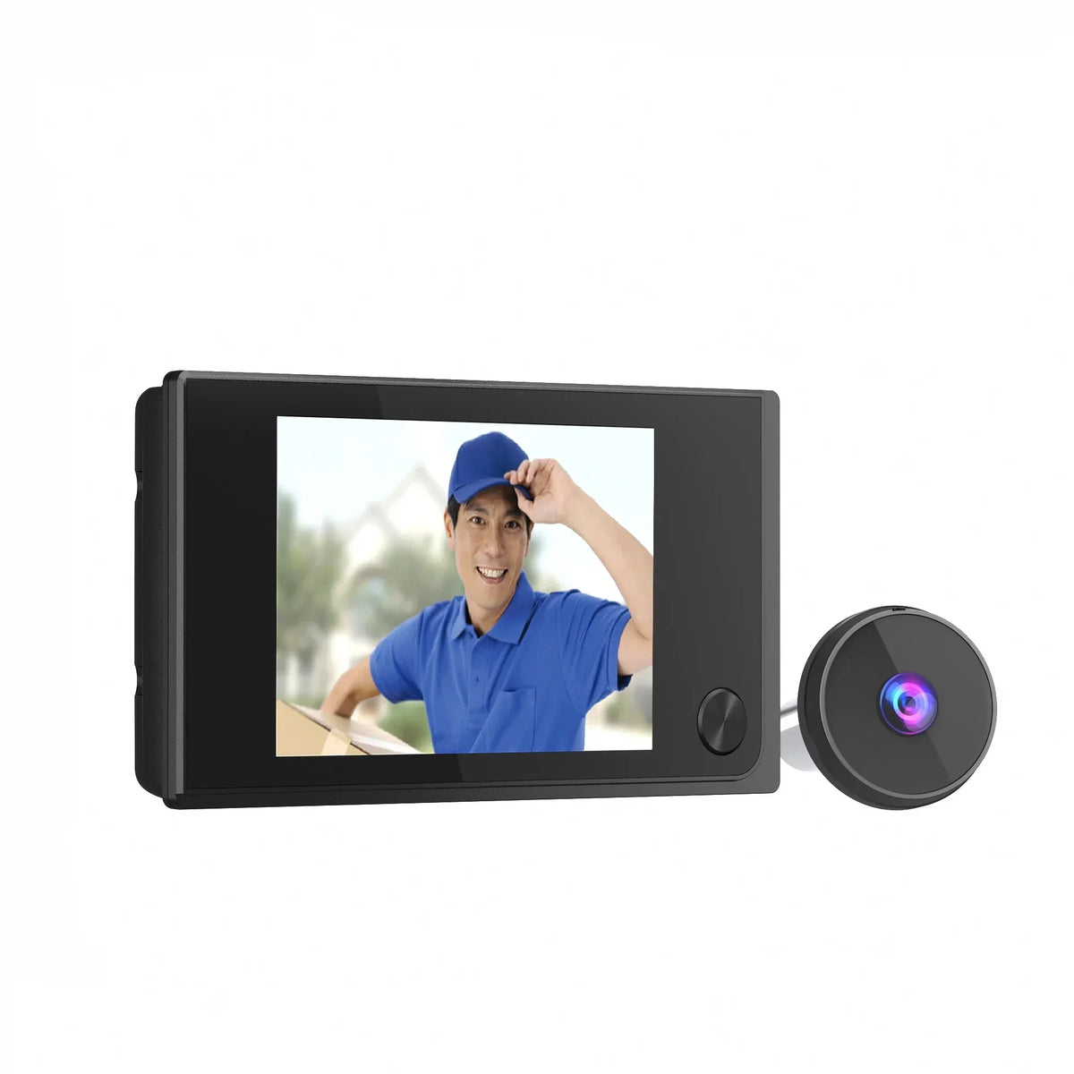 3.5" LCD Digital Peephole Door Camera Viewer – 120° Wide Angle Digital Door Viewer Babs black China Mainland