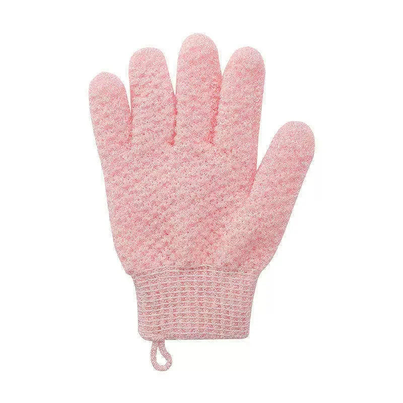 Soft Exfoliating Bath Gloves & Back Scrubber Set | Babs Exfoliating Bath Gloves Babs Pink