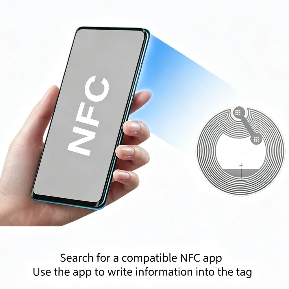 60pcs NTAG215 NFC Adhesive Sticker Tags – WiFi & Automation NFC Sticker Tags Babs