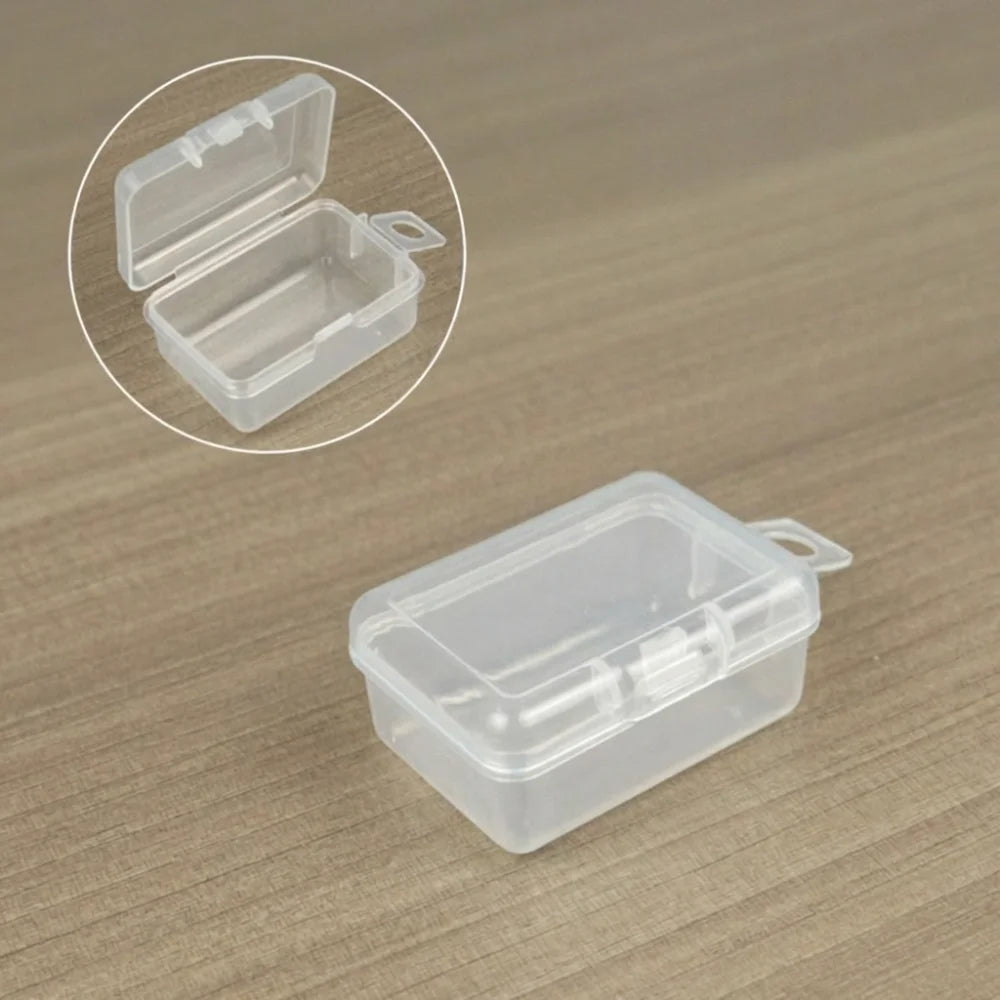 Mini Transparent Flip-Cover Storage Box – Jewelry & Craft Plastic Storage Box Babs Style A