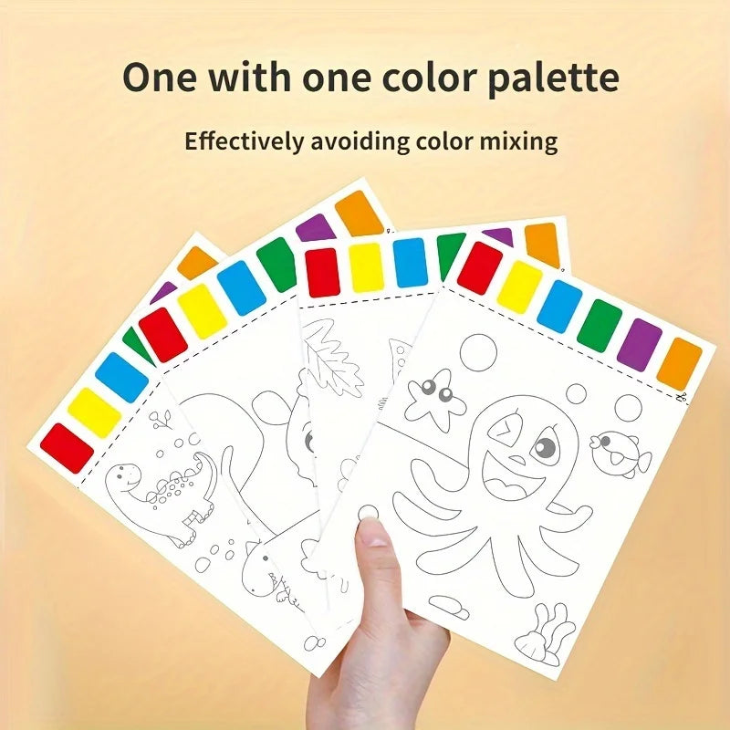 Art Set – 8 Brushes, 8 Papers & 6 Paint Colors | DIY Student Kit Art Craft Kit Babs