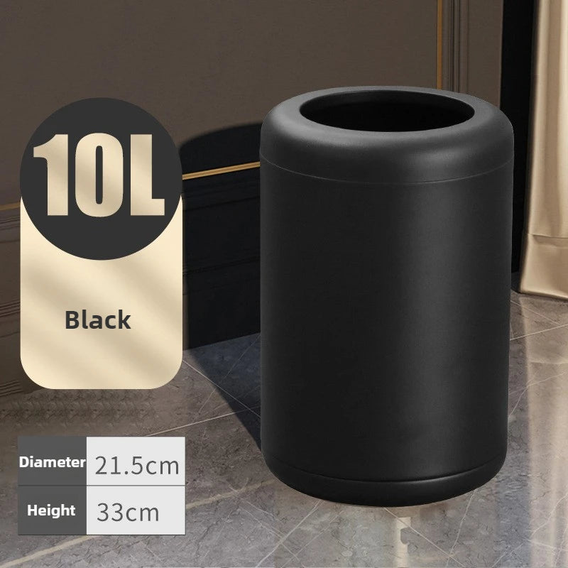 Modern Stainless Steel Trash Can 8L/10L – Living Room & Kitchen Stainless Steel Trash Can Babs 10L-Black
