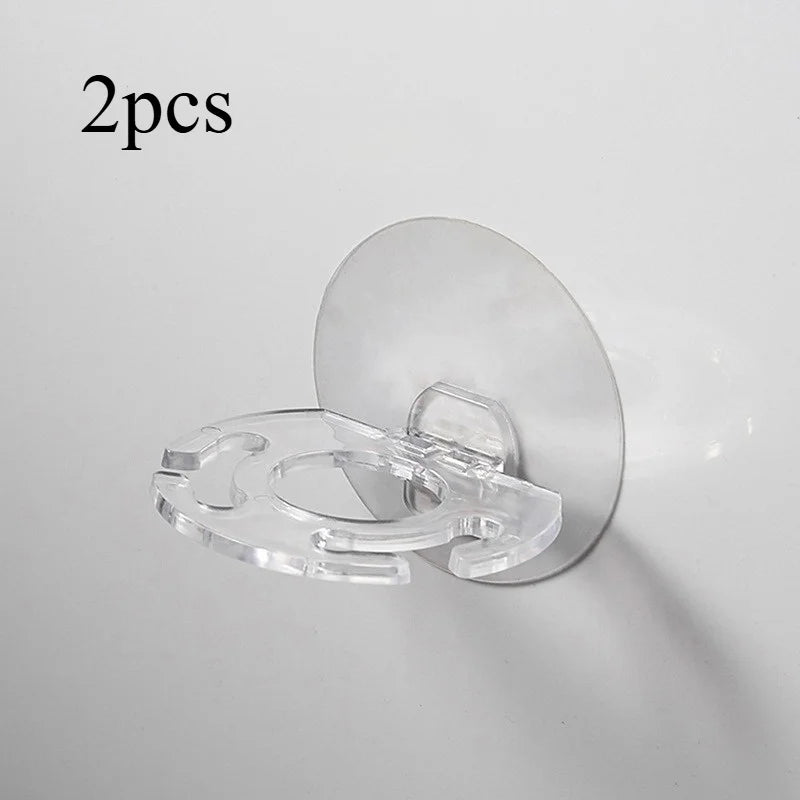 2-Pack Wall Mount Toothbrush & Toothpaste Holder – Self-Adhesive Toothbrush Holder Babs Transparent