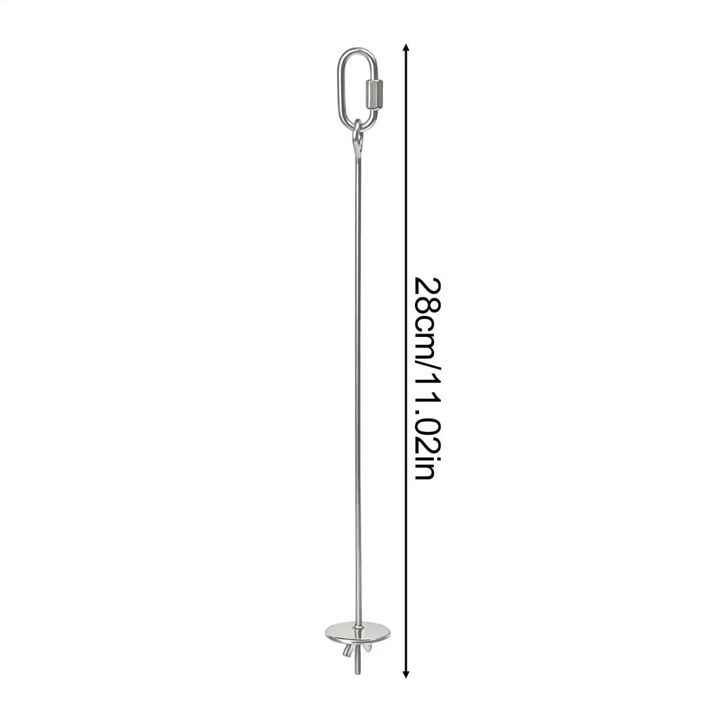 Bird Cage Food Skewer Stainless Fruit Stick Holder for Birds Bird Cage Feeder Babs