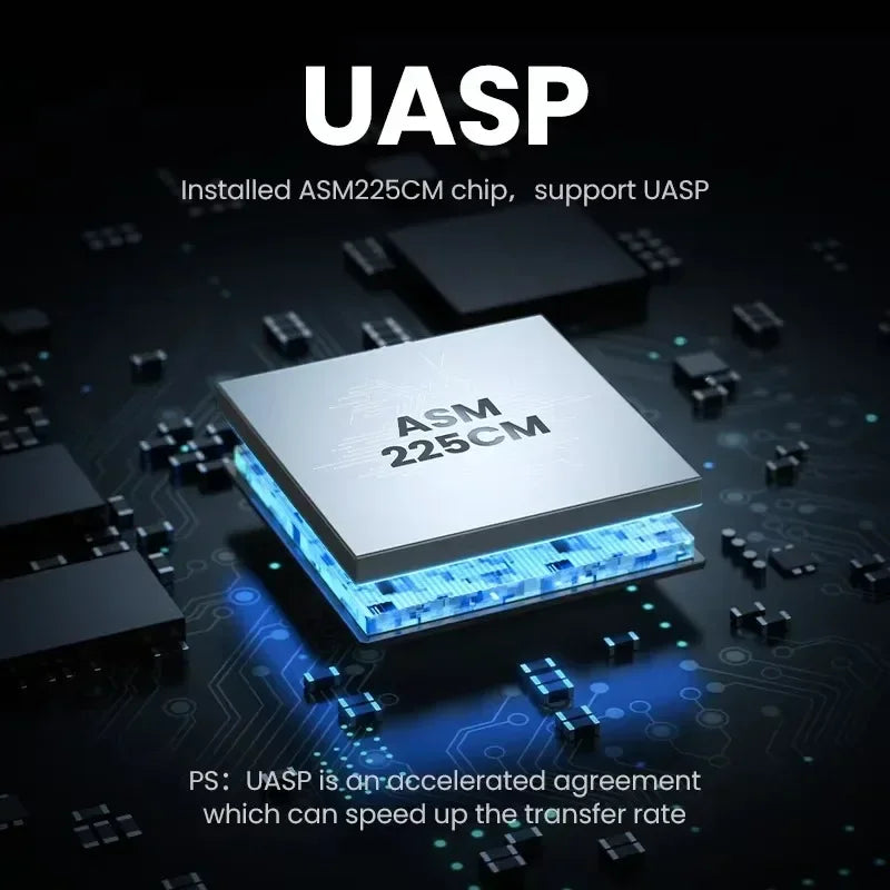 3.5" SATA to USB 3.0 HDD Enclosure – 10TB, 5Gbps + Bag HDD Enclosure Babs