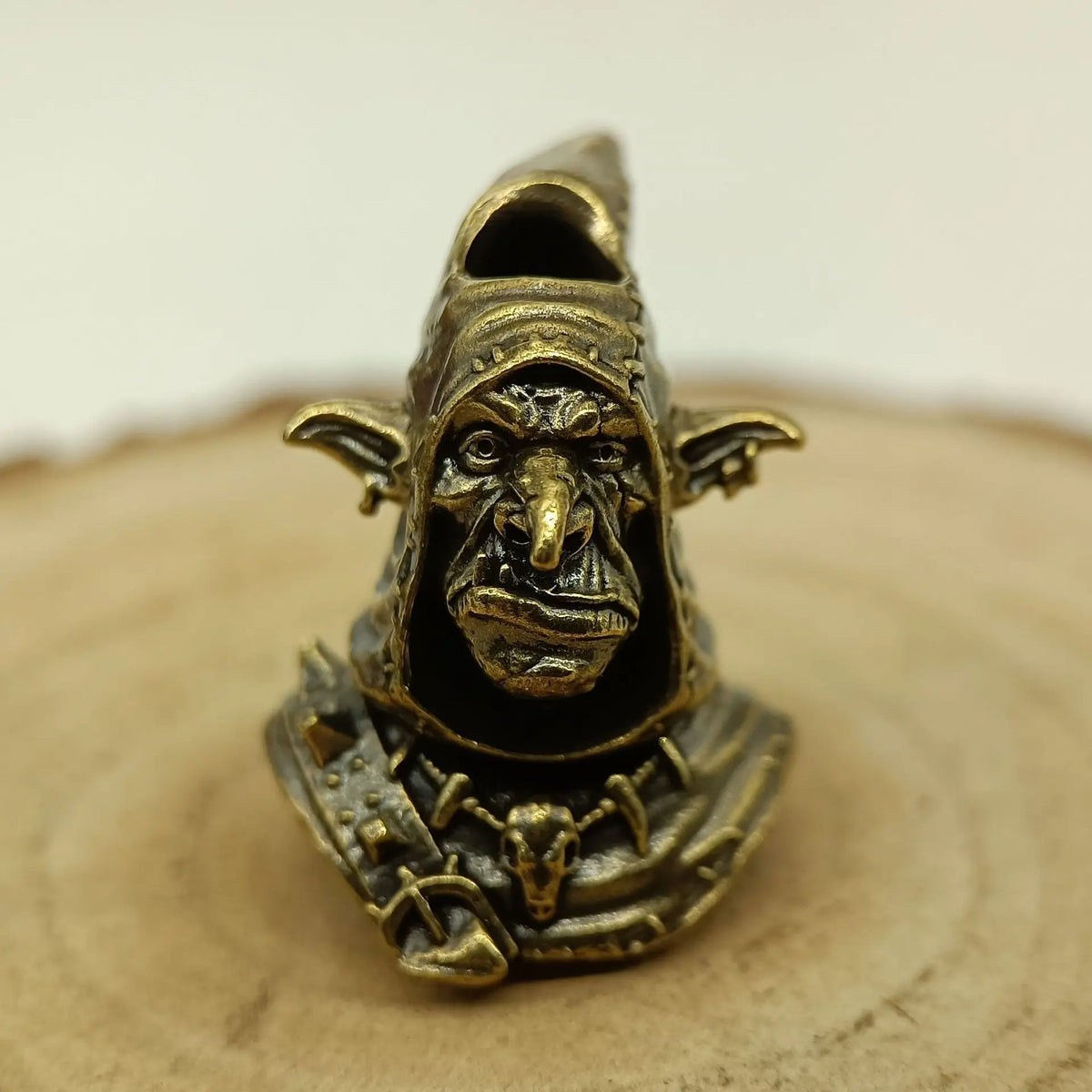 Goblin Brass EDC Paracord Bead Pendant – DIY Lanyard EDC Paracord Bead Babs Brass