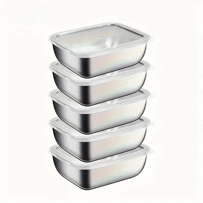 Stainless Steel Sealed Food Storage Containers – Stackable Food Storage Container Babs