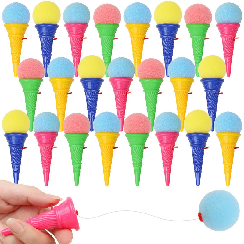 Mini Ice Cream Sponge Ball Launchers – Kids Party Favors 10/20 Pcs Kids Party Toy Babs