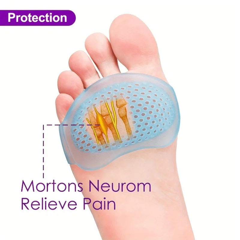 Silicone Metatarsal Pads – Arch & Ball of Foot Support Metatarsal Foot Pads Babs