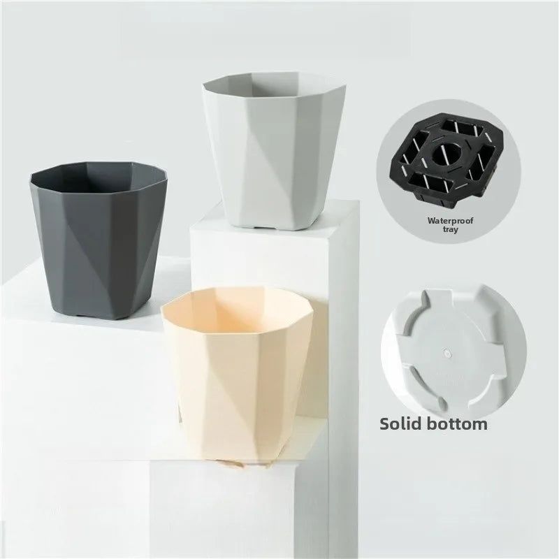 Nordic Minimalist Succulent Plastic Flower Pot – Thickened Decorative Flower Pot Babs
