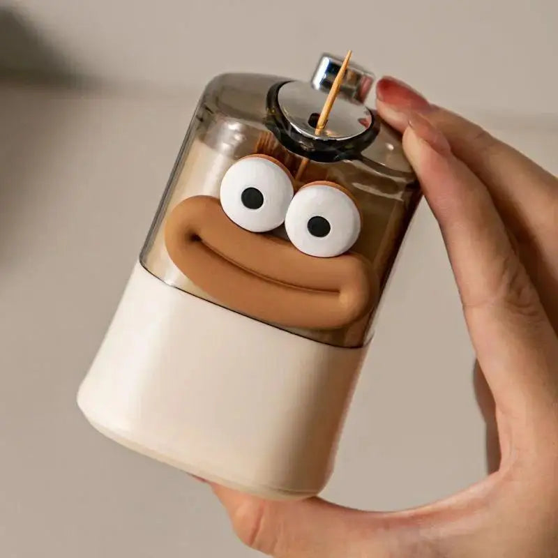 Press Toothpick Dispenser – Decorative Plastic Holder & Case Toothpick Dispenser Babs