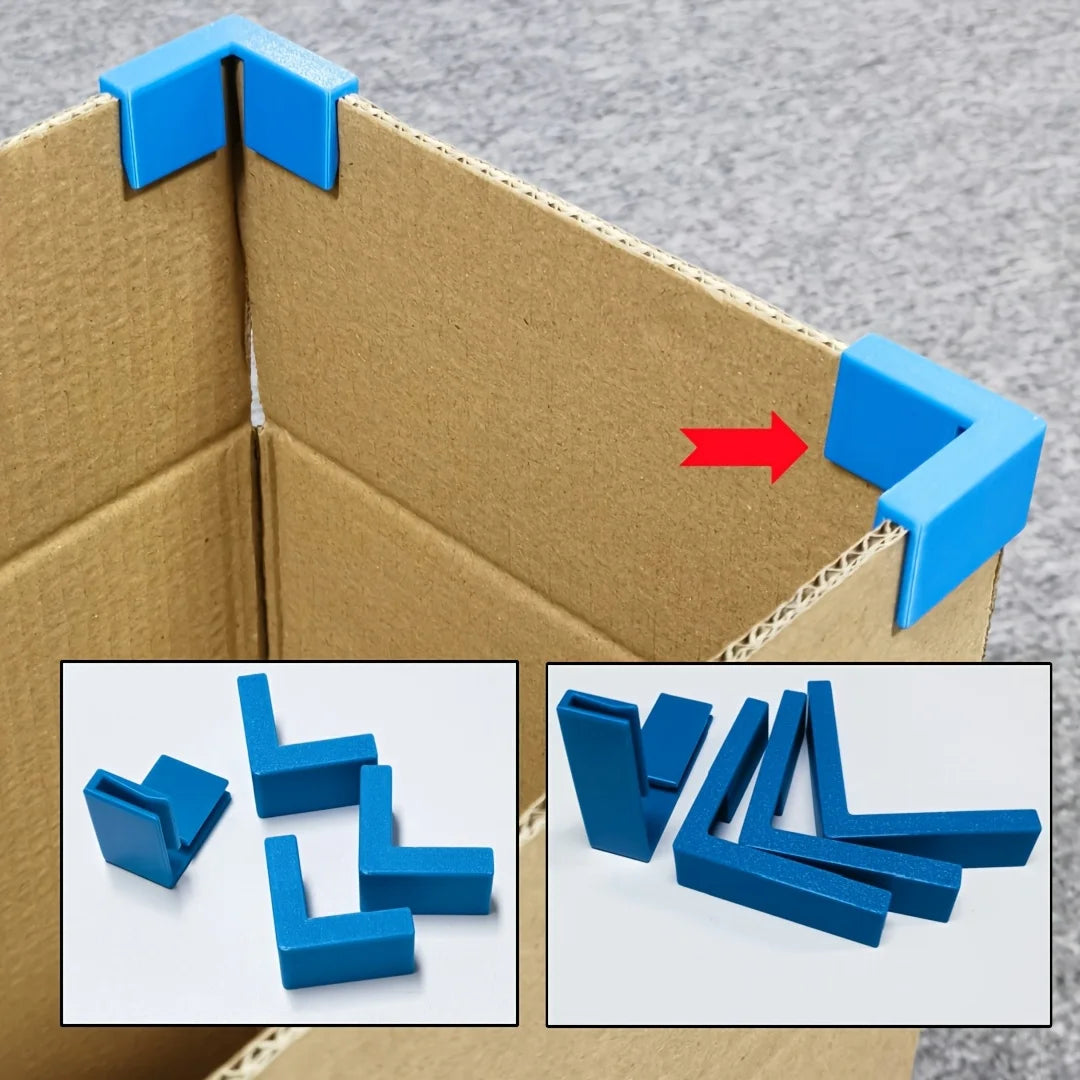 4pcs 3D Printed Right Angle Corner Clips – Box Edge Fasteners Corner Clip Fasteners Babs