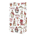 10pcs Kraft Paper Christmas Gift Bags – Santa & Snowman Holiday Gift Bags Babs B10 23x12x7.3cm