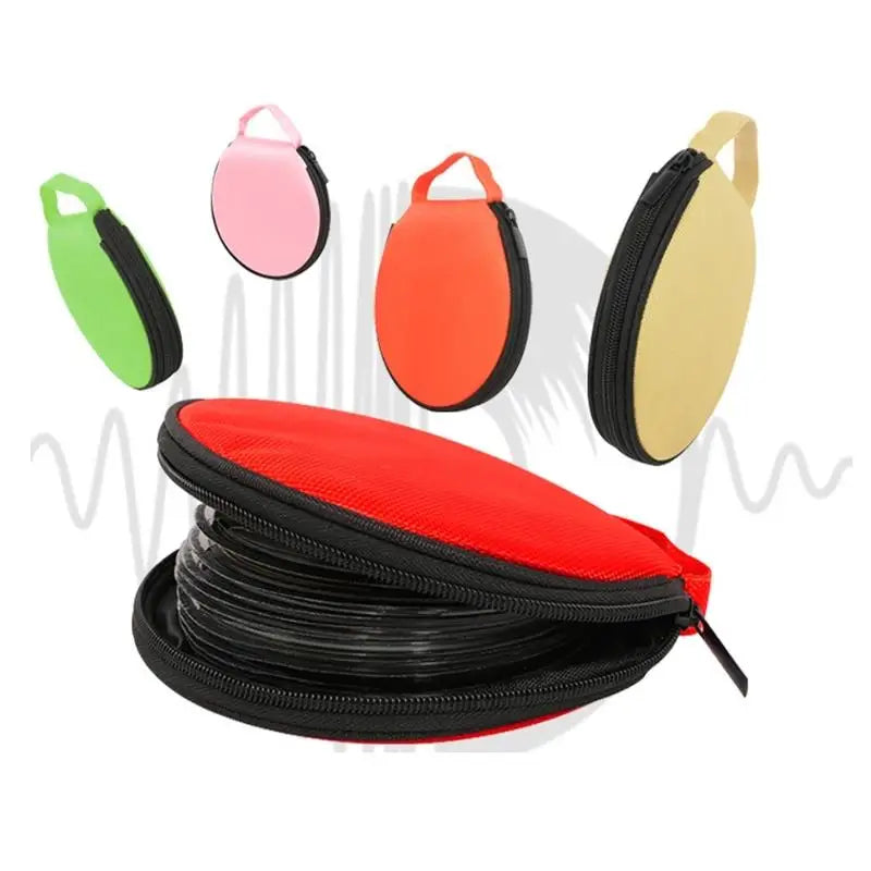Round Oxford Cloth Portable Zippered Storage Case Organizer Portable Storage Case Babs