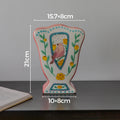 Nordic Ceramic Vase – Minimalist Retro Décor for Living Room Decorative Ceramic Vase Babs Fan-Shaped