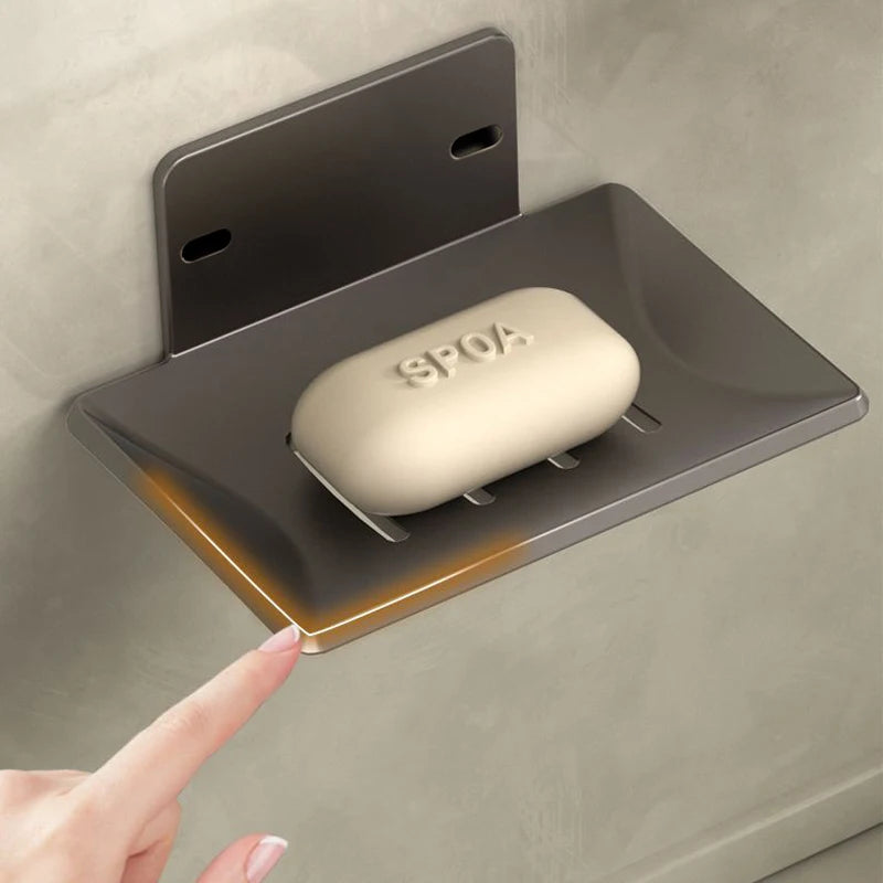 Stainless Steel Wall-Mounted Soap Holder – Mesh Drain Tray Soap Dish Holder Babs