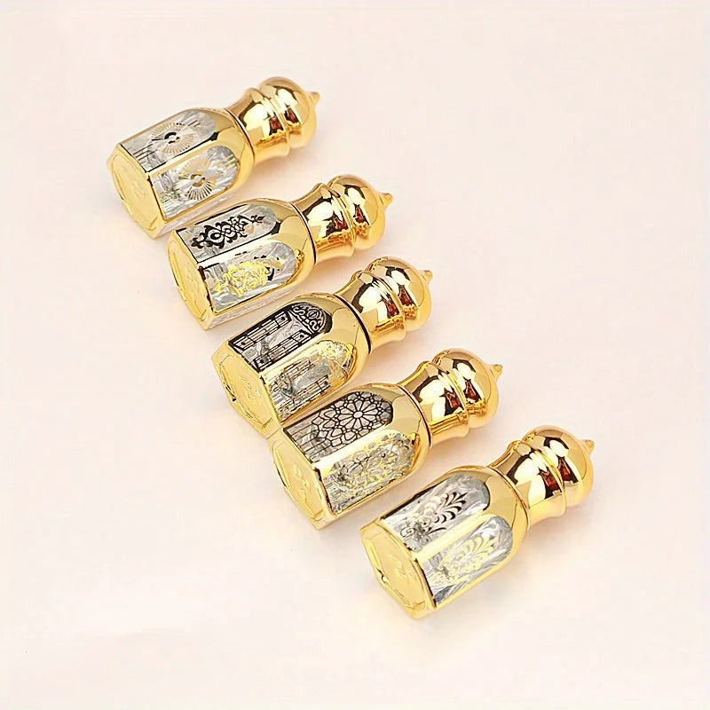 Luxury Gold Glass Roll-On Bottle – 3ml/6ml Refillable Perfume Roll-On Perfume Bottle Babs