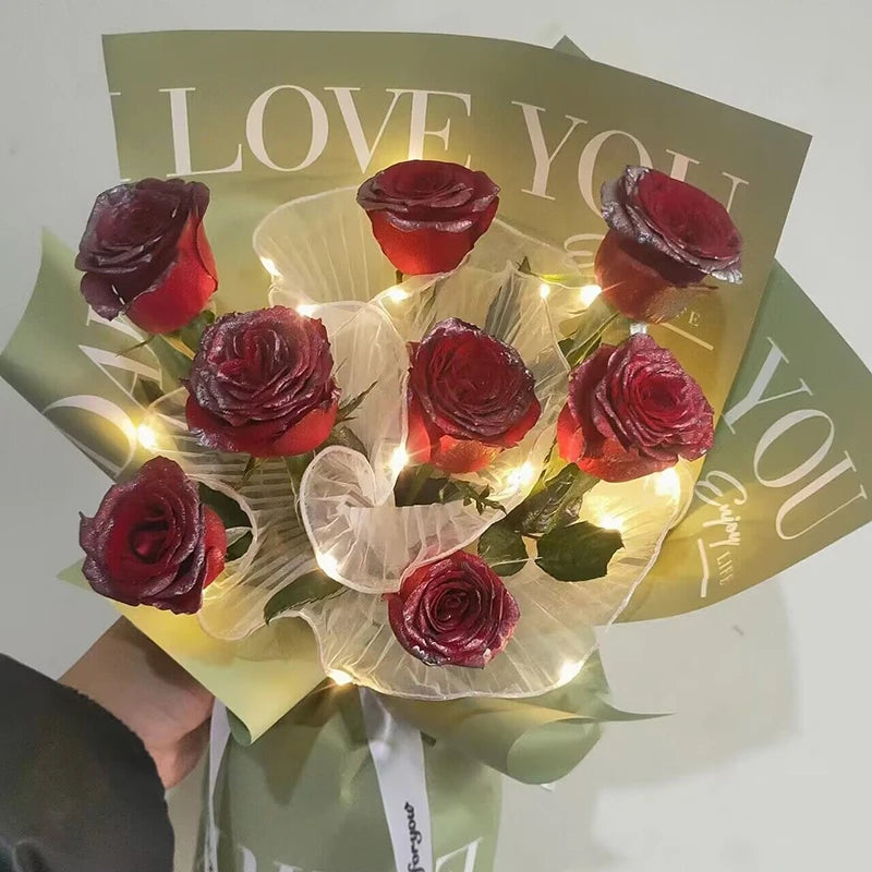 LED Mesh Yarn Flower Wrap Roll – DIY Wedding & Gift Packaging Gift Wrapping Mesh Babs