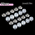 20 Crystal Gemstone Shank Buttons – Sewing & Craft Supplies Crystal Sewing Buttons Babs White 2cm