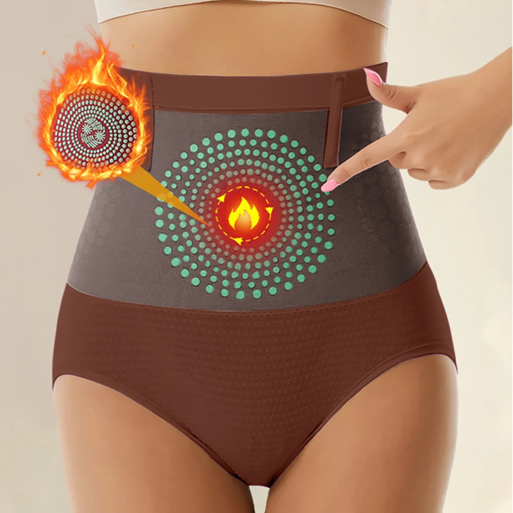 Seamless High Waist Sculpting Shorts – Tummy Control & Butt Lift Body Shaping Shorts Babs Brown 4XL 1pc