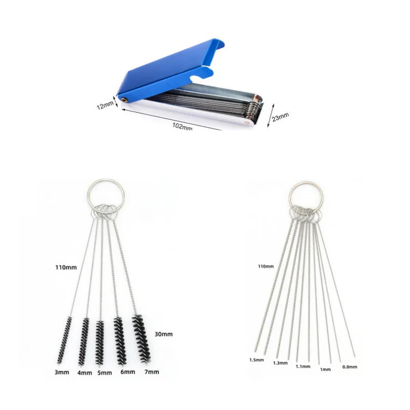 Carburetor Cleaning Kit – Needles & Brushes for Moto & ATV Carburetor Cleaning Kit Babs