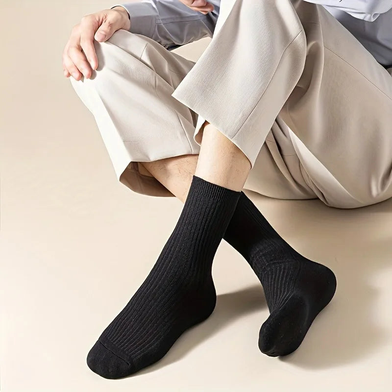 Men's Socks 5-Pair Set – Breathable, Soft, All-Season Men's Socks Babs