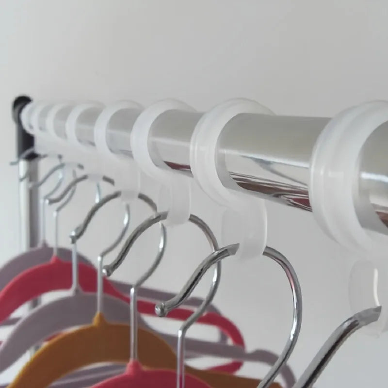 50pcs Windproof Plastic Clothes Drying Rack Hooks Laundry Rack Hooks Babs