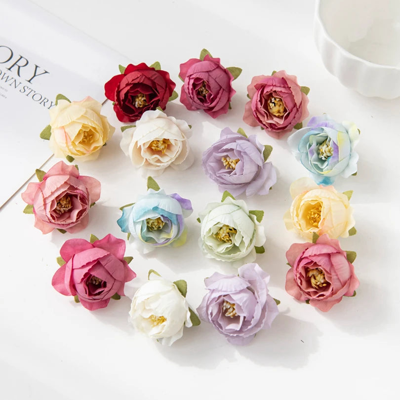10/30Pcs Silk Artificial Rose Flowers – Wedding & Home Décor Artificial Silk Flowers Babs