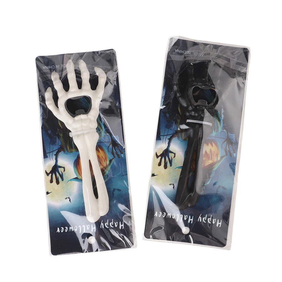 Skeleton Hand Bottle Opener – Black Metal Halloween Bar Tool Novelty Bottle Opener Babs