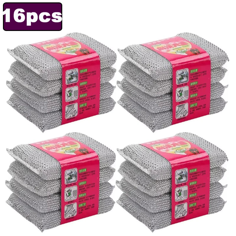 Scratch-Free Kitchen Dishwashing Sponge & Pot Brush Kitchen Cleaning Sponge Babs 16pcs