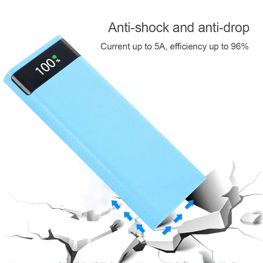 KEBIDUMEI 8x18650 DIY Power Bank Case 22.5W USB-C Fast Charge Power Bank Case Babs