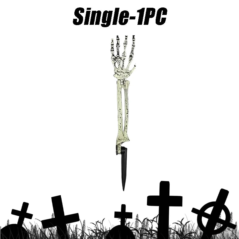 Halloween Skeleton Arm Stakes – Realistic Lawn Graveyard Decor Halloween Yard Decor Babs Single-1PC