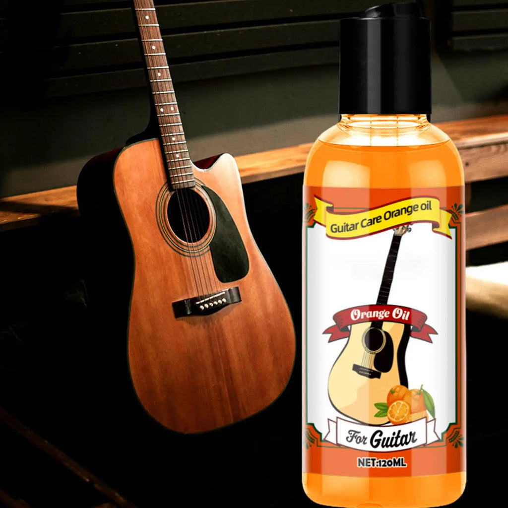 120ml Guitar Fretboard Oil Cleaning Kit with Cloth Guitar Care Kit Babs