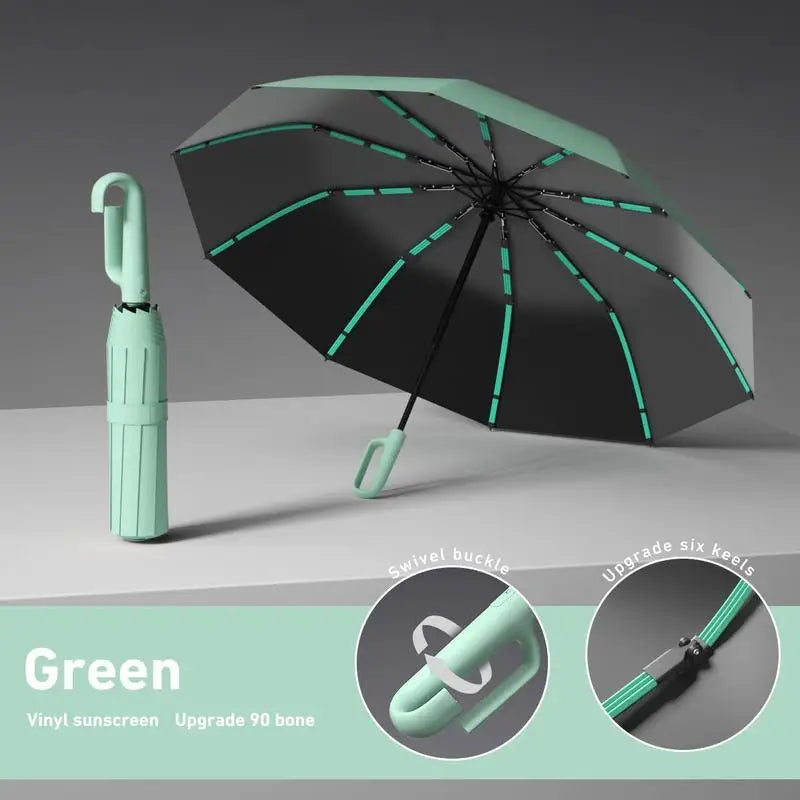 Automatic Folding Umbrella Windproof Waterproof – 60 Pack Folding Rain Umbrella Babs