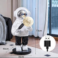 Astronaut Landing Resin Figurine | Modern Home Décor Sculpture Decorative Figurine Babs White-with Light