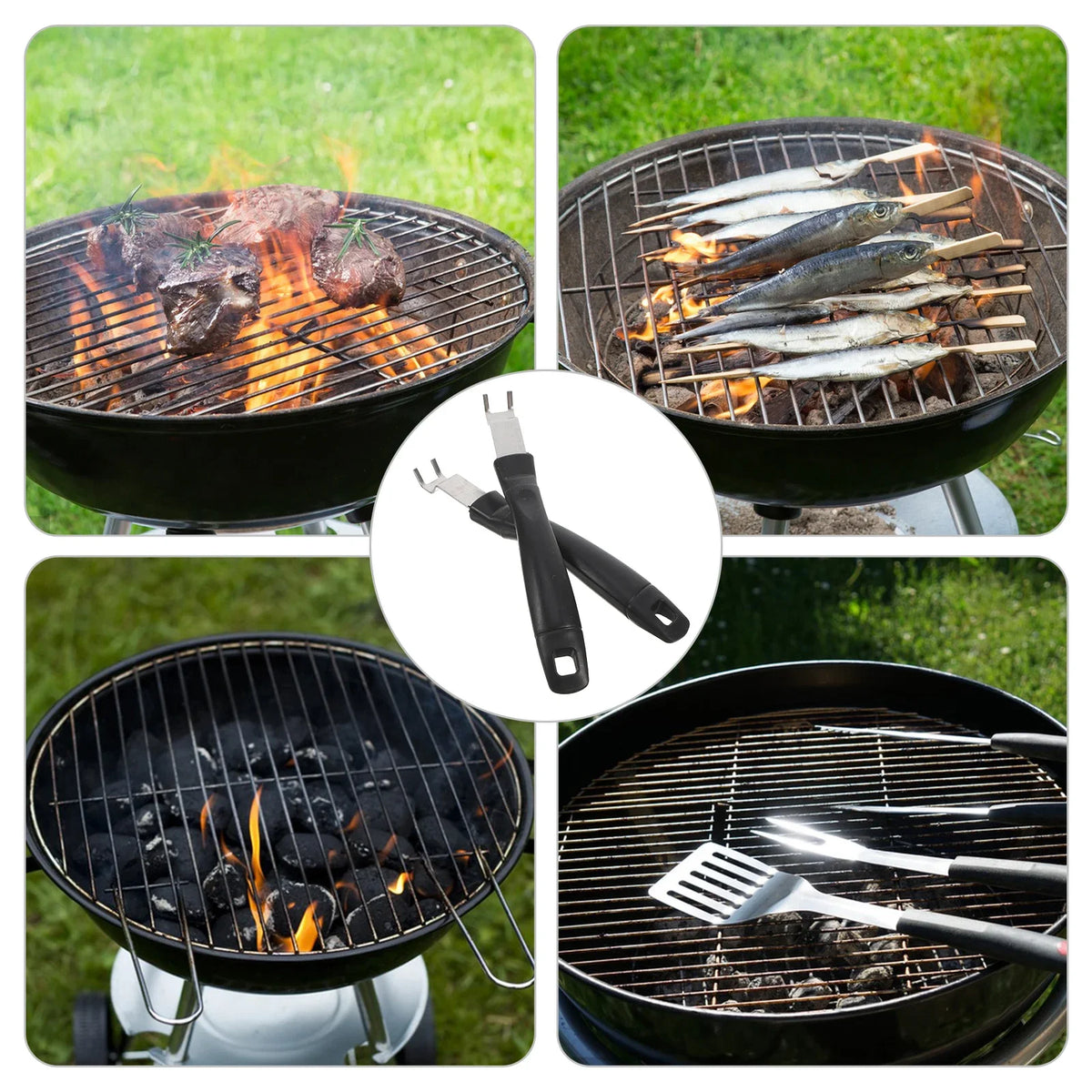 Anti-Scald BBQ Grill Grate Lifter Tool | Barbecue Accessory BBQ Grate Lifter Babs