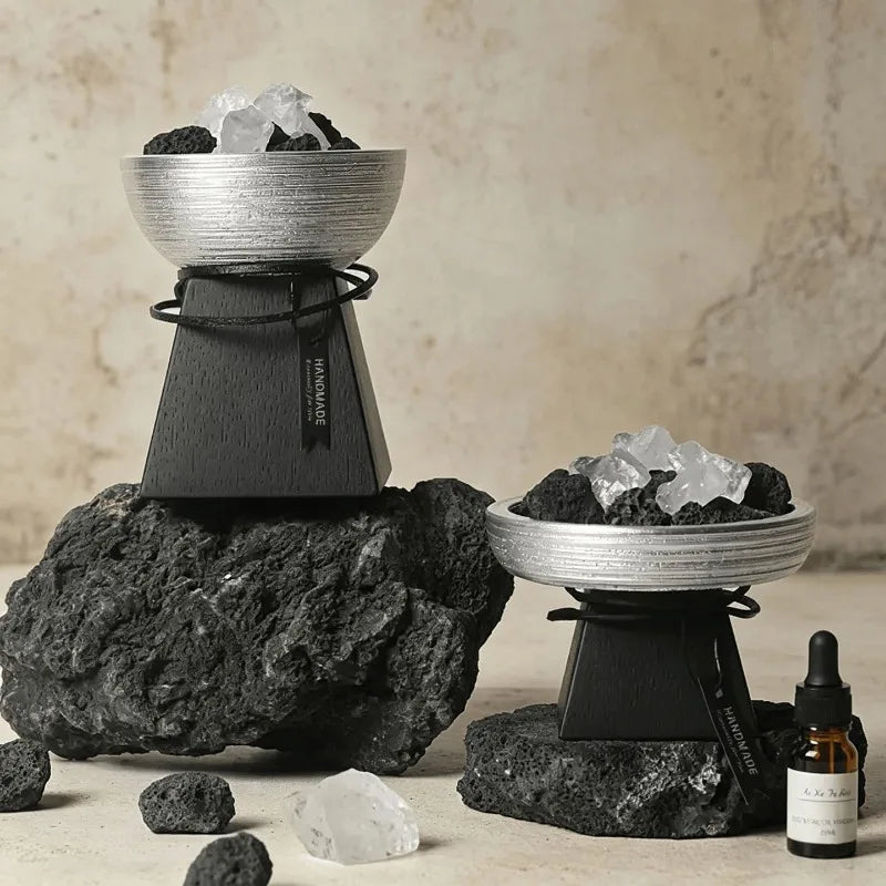 Flameless Fragrance Stone Aroma Diffuser Gift Set – Home & Office Aromatherapy Diffuser Set Babs
