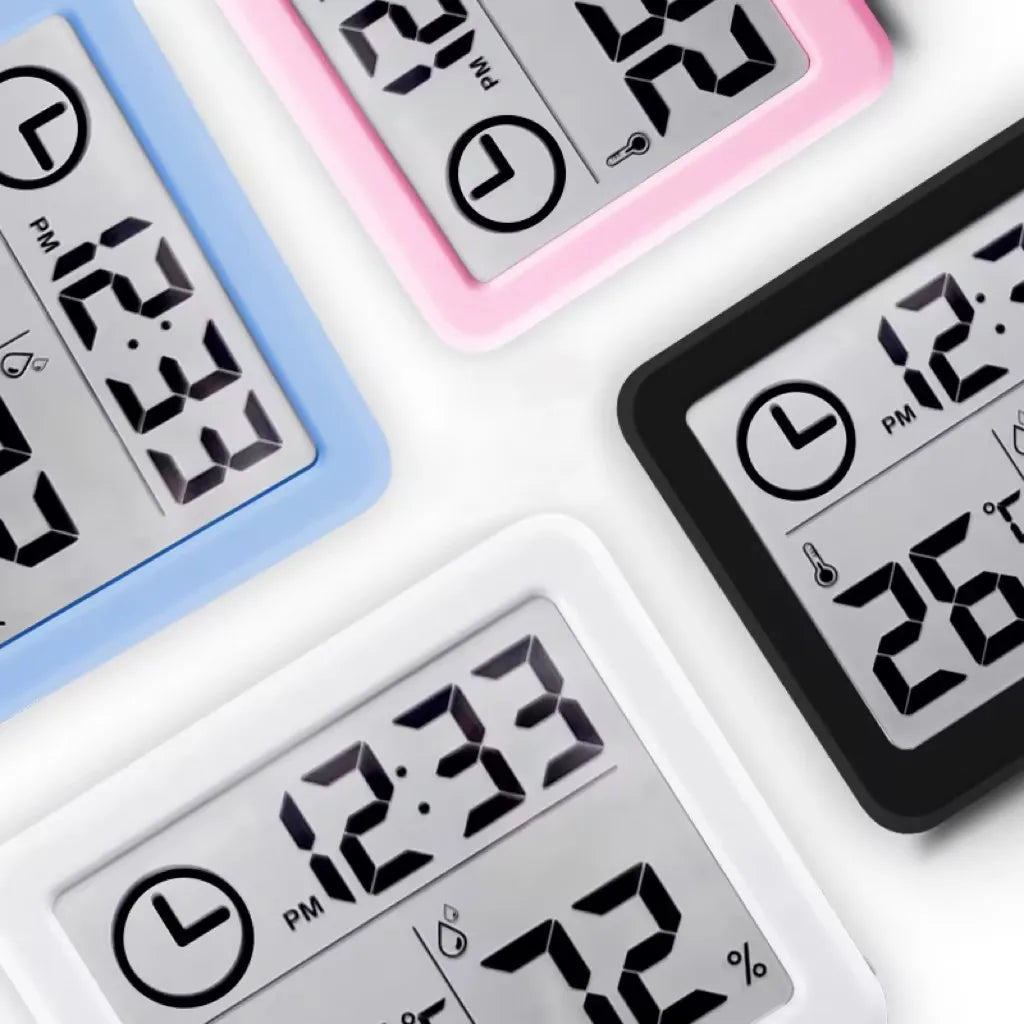 Digital Desk & Wall Clock – Time, Temperature & Humidity Digital Desk Clock Babs