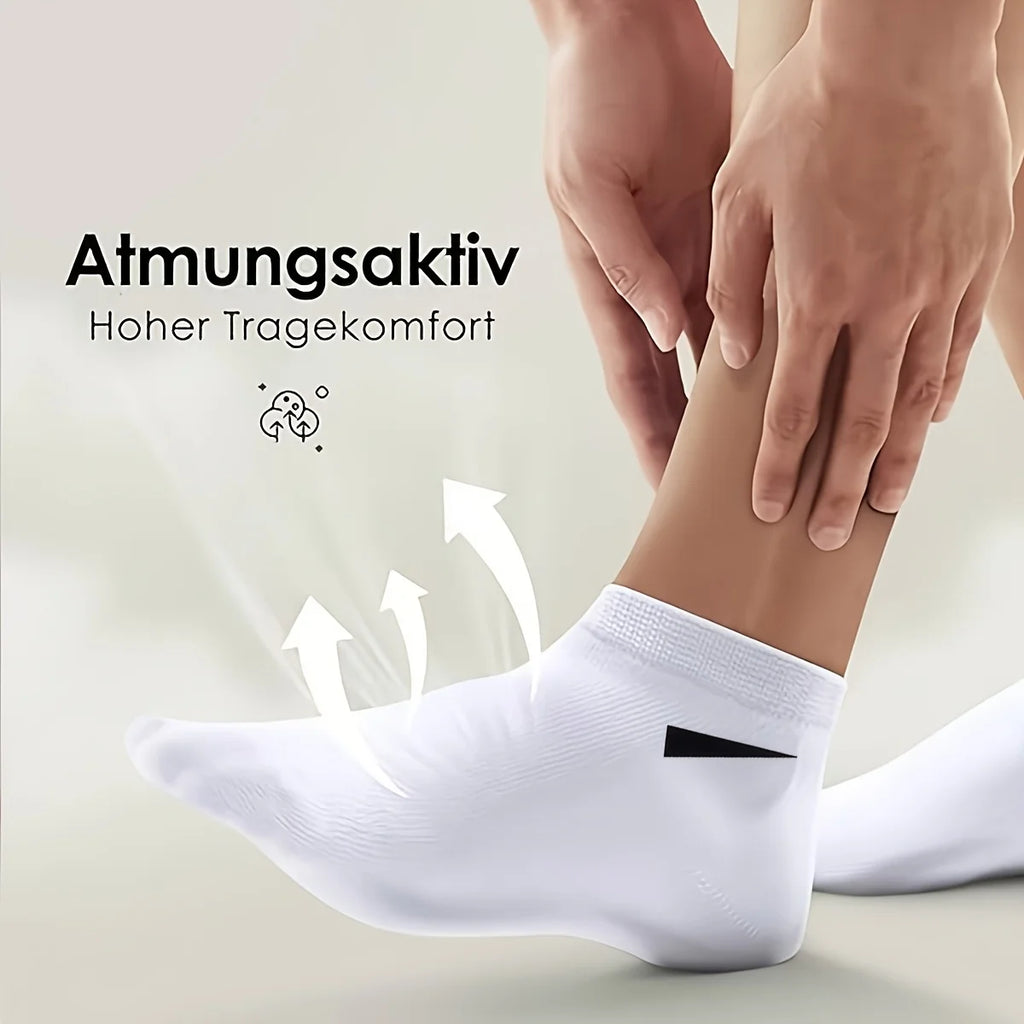 Unisex Low Cut Invisible Socks – Moisture Wicking | 6 & 12 Pack Invisible Ankle Socks Babs