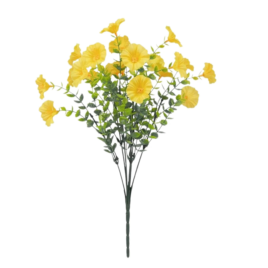 Artificial Morning Glory Vine Flowers – Wedding & Home Décor Artificial Flower Vine Babs YELLOW 3 pcs