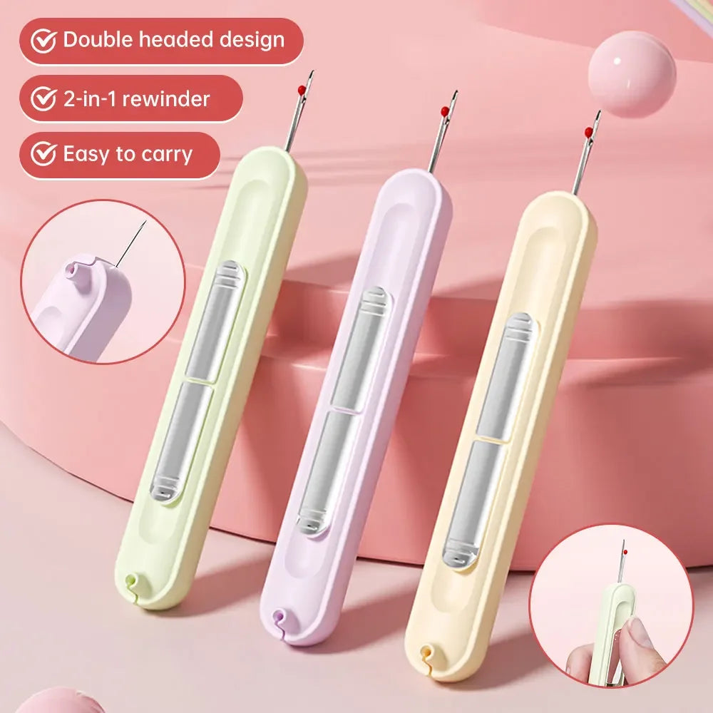 2-in-1 Needle Threader & Seam Ripper Sewing Tool Sewing Accessory Tool Babs