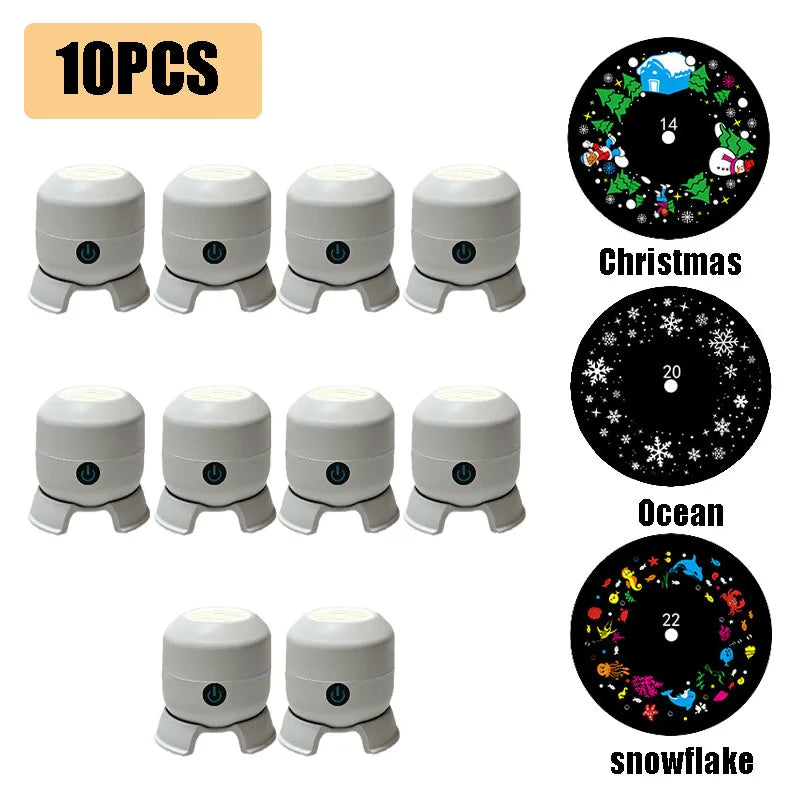 360° Rotating Starry Sky Projector Night Light | HD Scenes Projector Night Light Babs 10PCS Ocean