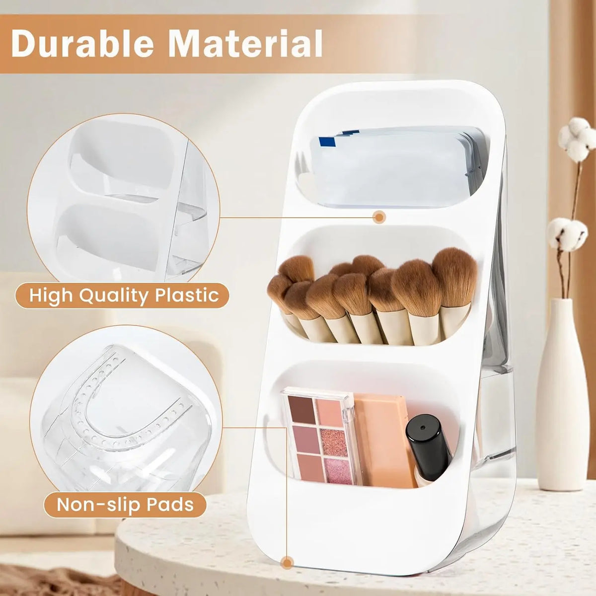 Large Capacity Cosmetics Storage Box & Countertop Organizer Makeup Storage Organizer Babs