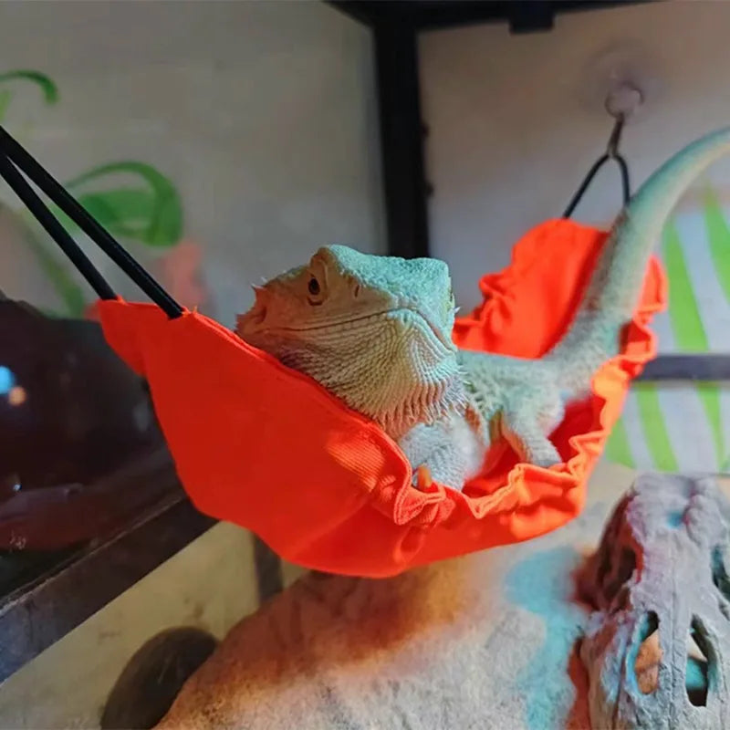 Reptile Hammock Swing Bed for Gecko & Chameleon | Soft Fabric Reptile Hammock Babs