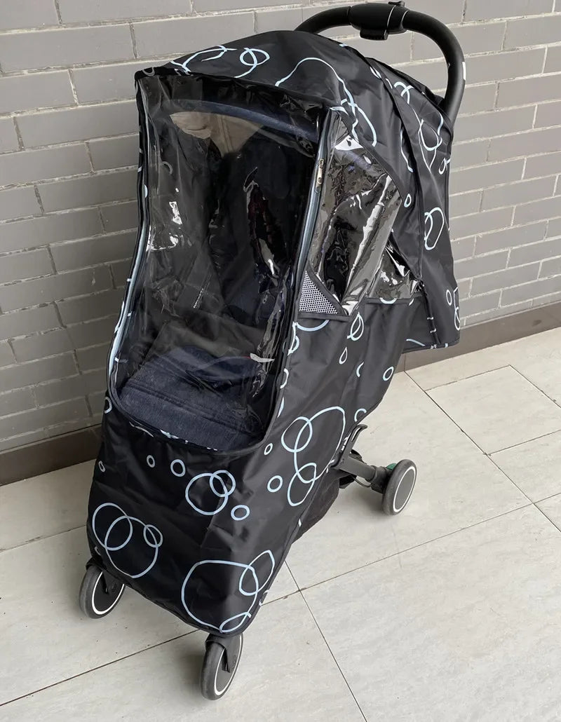Baby Stroller Rain Cover – Windproof Protective Raincoat Stroller Rain Cover Babs B