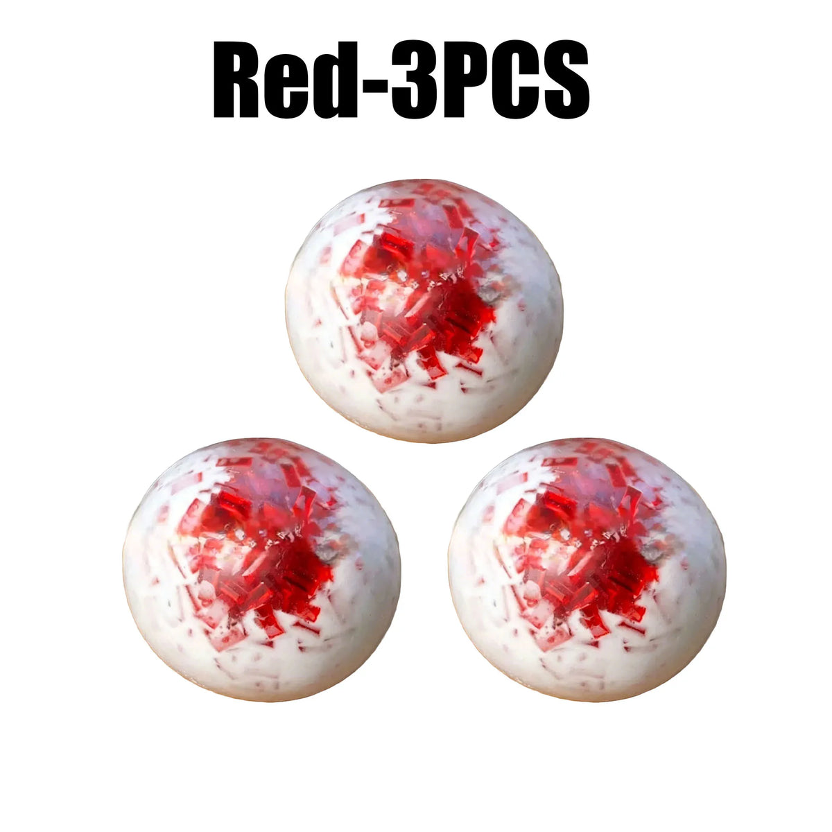 Slow Rising Ice Crackle Ball Squishy Sensory Fidget Toy Sensory Fidget Toy Babs Red 3PCS