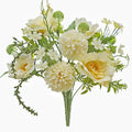 Silk Artificial Rose Bouquet for Wedding & Home Decor Artificial Flower Bouquet Babs YELLOW 1PC