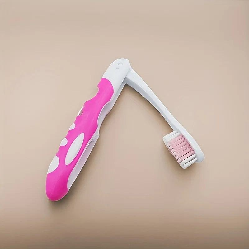 Manual Folding Travel Toothbrush – Full Head, Medium Bristles Travel Toothbrush Babs